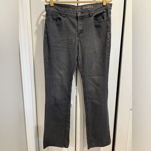 NY&Co.  / Black Washed-Out Color Denim Jeans,, Silver Stitching on Back Pockets